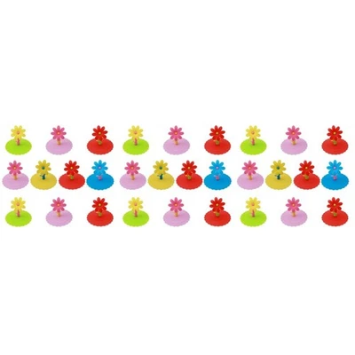 10pcs Silicone Cup Cap Sunflower Top Anti-Reusable - Image 1 of 4
