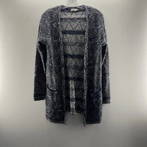 Faherty Sweater Womens Small Blue Long Sleeve Cashmere Blend Open Front Cardigan - Picture 1 of 8
