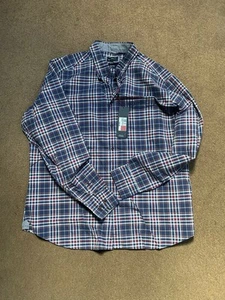 Purple Checked Shirt Xxl Slim Fit Blue Harbour - Picture 1 of 3