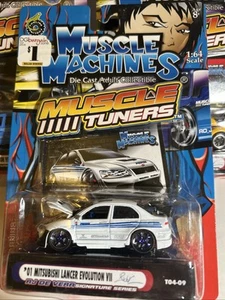 Muscle Machines Import Tuner '01 Mitsubishi Lancer Evolution VII 1:64 SC T04-09 - Picture 1 of 2