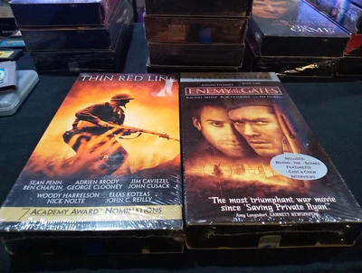 Enemy at the Gates Special Edition And The Thin Red Line Sealed On VHS  Foto 1 de 3