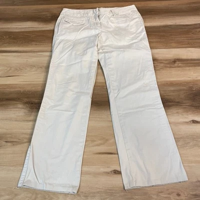 J. Calça Crew Feminina Tamanho 4T Ajuste Baixo Algodão Flare Leg Y2K Cáqui Claro - Imagem 1 de 4