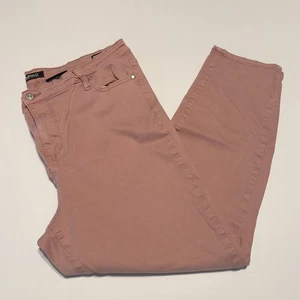 Pantalones de mezclilla para mujer Buffalo David Bitton 14/34 rosa Habana tiro alto suave elástico tobillo - Imagen 1 de 8