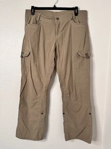 KUHL Pants Womens Size16R Freeflex Roll Up Legs Lightweight Hiking Outdoor Olive - Picture 1 of 8