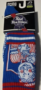 ✅Neu mit Etikett 🧦Swag Pabst Blue Ribbon Beer Blue Crew Herrensocken Einheitsgröße - Bild 1 von 4