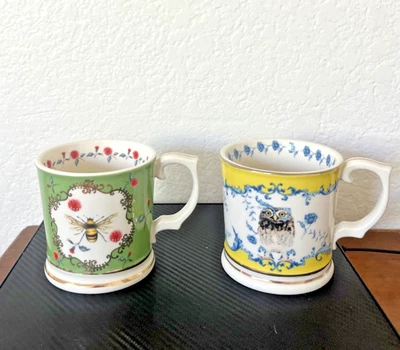 ANTHROPOLOGIE New Lou Rota Nature Mug- Bee or Owl