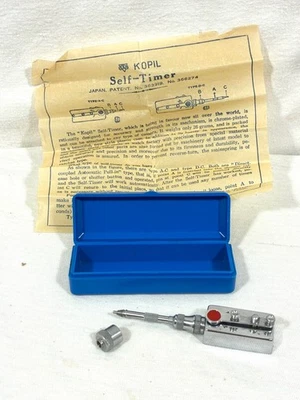 Vintage Kopil Self Timer, TYPE D-C, w/case, instruction sheet,  & ADAPTER. NICE, - Image 1 of 4