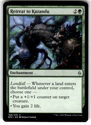 Retreat to Kazandu Battle for Zendikar Regular NM MTG - Image 1 of 2