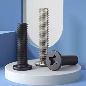 M2-M4 Phillips Thin Flat Head Machine Electronic Screws Ni / Black Zinc plated - Picture 1 of 5