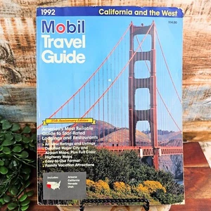 Mobil Travel Guide California & West 1992 35th Anniversary Arizona Nevada Utah - Picture 1 of 20