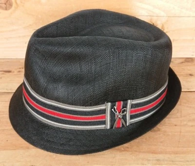 Sombreros de malla de cáñamo Marc Ecko Trilby Fedora - pequeños/medianos Foto 1 de 4