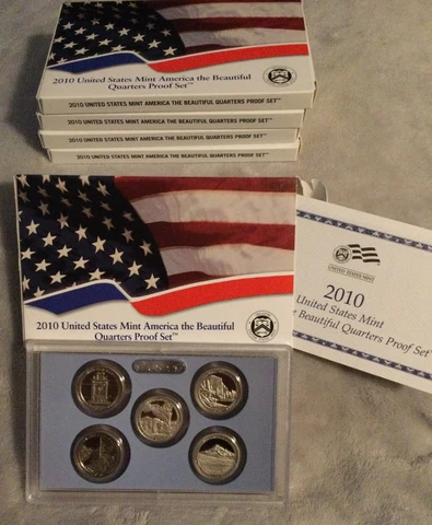 2010 S - US Mint America The Beautiful Quarters Proof CLAD set/ OGP/COA Cover