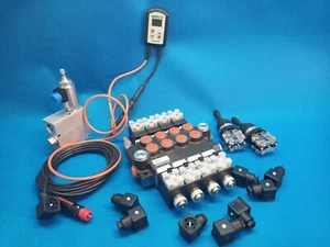 Monoblock Hydraulikventil Ventil 4-fach 12 V 50 l/min 2 x Joystick +proportional - Bild 1 von 10