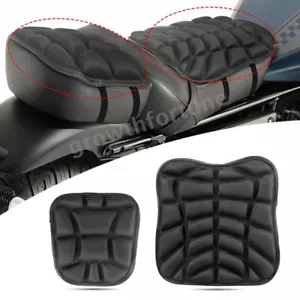 Universal Motorcycle Seat Comfort Gel Seat Cushion Relief Pressure Air Pad Cover - Picture 1 of 8
