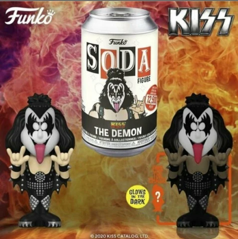 Funko Soda Figure KISS THE DEMON Gene Simmons 1:6 Chance of Chase 1/2,000 Cover