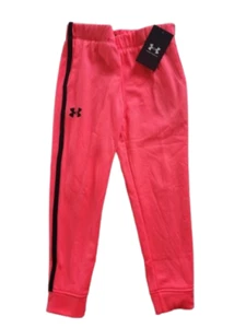 NWT Girls Under Armour Fleece ColdGear Pull On Fit Athletic Pants Size 5 - Picture 1 of 1