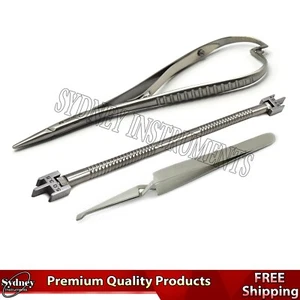 Orthodontic Mathieu Needle Holder Bracket Braces Moveable Gauge &Holding Tweezer - Picture 1 of 4