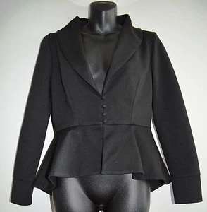 WOMEN'S HARDWICK BLACK FASHION JACKET SIZE S / 8 - 10 BRAND NEW - Picture 1 of 6