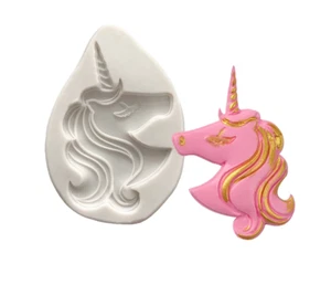 Silikon Ausstechform Backform Marzipan Fondant Tortendeko Form Einhorn Unicorn - Bild 1 von 3