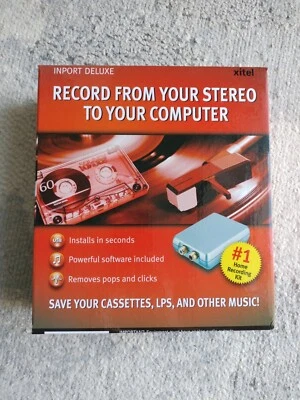 XITEL Inport Deluxe Audio Recording Kit ~ Record Cassettes, LPs to Your Computer - Image 1 of 3