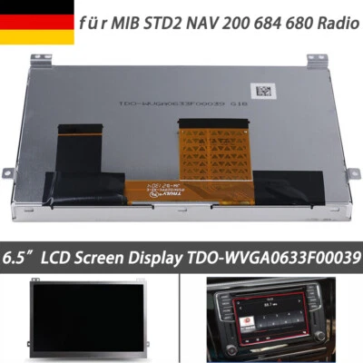 OEM 6,5" LCD Display TDO-WVGA0633F00039 Ersatz Für VW MIB STD2 Skoda Seat Radio - Bild 1 von 4