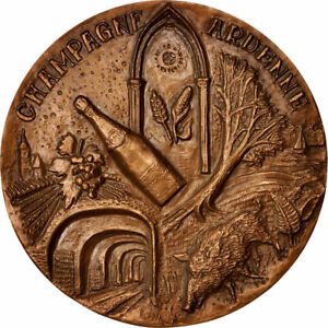 [#412113] France, Medal, La Champagne-Ardenne, Arts & Culture, 1976, MS, 