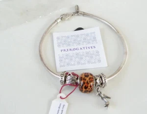 Chunky Sterling Silver 925 Charm Bracelet 8.5" - Picture 1 of 9