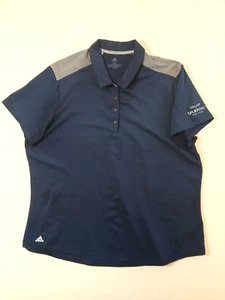 Adidas Shirt Womens Size 2X Ultimate 365 Golf Polo Blue Gray Collared SPF 50 - Picture 1 of 9