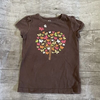 Camisa Girl’s Crazy 8 Butterfly Leaf Fall Tree XS 4 Foto 1 de 4