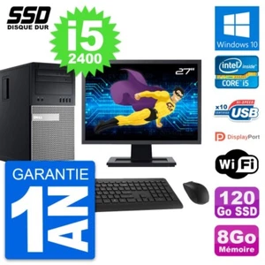 PC tour DELL OptiPlex 990 Bildschirm 27 " i5-2400 RAM 8Go SSD 120Go Windows 10 - Bild 1 von 7