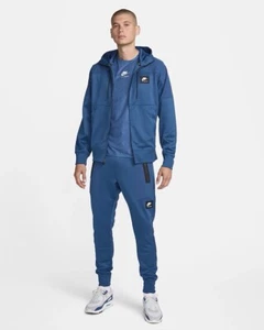 Nike Air Max Poly Fleece Knit Woven Cargo Trainingshose Hose blau versch. Größen - Bild 1 von 8