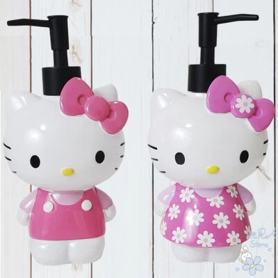 NEW HELLO KITTY SANRIO 3D AUTHENTIC PINK BATH LOTION SOAP DISPENSER PUMP - Image 1 of 2