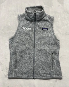Patagonia Better Maglione Gilet Adulto Piccolo Grigio Pile Full Zip Zoom Logo Outdoor - Foto 1 di 17