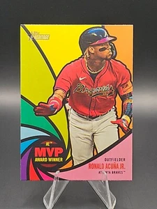 Ronald Acuna Jr. 2024 Topps Heritage High Number AW-2 NL MVP Winner - Bild 1 von 2