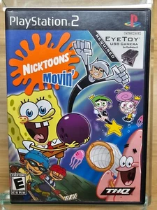 PLAYSTATION 2 NICKTOONS MOVIN' GAME - W/MANUAL - 2004- EYETOY CAMERA NEEDED - Bild 1 von 4