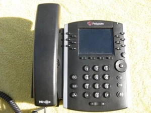 Polycom VVX 410 IP Gigabit Phone Handset & Stand NO AC ADAPTER MINIMUM 2 PHONES - Picture 1 of 7