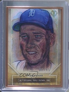2020 Topps Transcendent Collection Sketch Reproductions /95 Hal Newhouser HOF