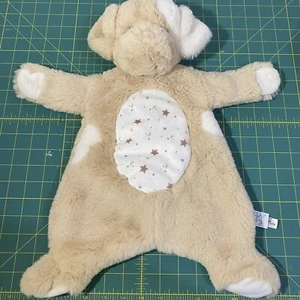 Douglas Baby Sshlumpie Puppy Dog Flat Plush Security Blanket Lovey 17" Tan Stars - Picture 1 of 10