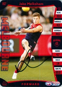 Signed 2019 Melbourne Demons AFL TeamCoach Card - Jake Melksham - Picture 1 of 3