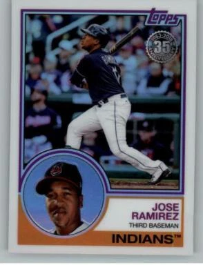 2018 Topps '83 Topps Silver Pack Chrome #65 Jose Ramirez (ref 127329) - Image 1 of 2