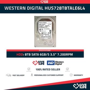 WESTERN DIGITAL HUS728T8TALE6L4 8TB HDD 3.5" SATA 6GB/S 7.200 RPM - Bild 1 von 6