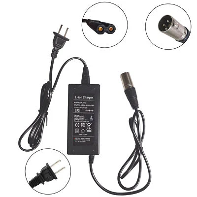 AUGALA 36V Electric Bike Charger 42V2A Output Lithium Battery Charger For Razor Scooter