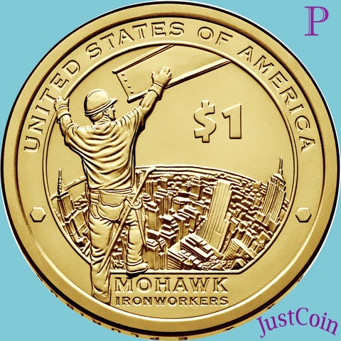 2015-P NATIVE AMERICAN SACAGAWEA DOLLAR FROM MINT UNC ROLLS MOHAWK IRONWORKERS Cover