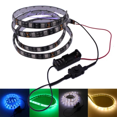switch Battery Powered LED strip DC12V 5050 Flexible led strip I65 waterproof - Image 1 of 4
