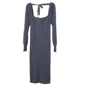 House of Harlow 1960 Pulloverkleid dunkelblau Rippstrick Damen Größe M NEU - Bild 1 von 11