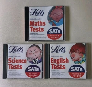 Letts Maths English Science SATs 2001 Windows 95 98 Me - Picture 1 of 8