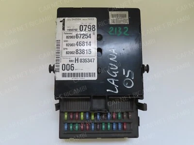 8200346814 UCH 74N2 CENTRALINA BODY COMPUTER RENAULT LAGUNA II SAGEM 21675972-6A - Immagine 1 di 4