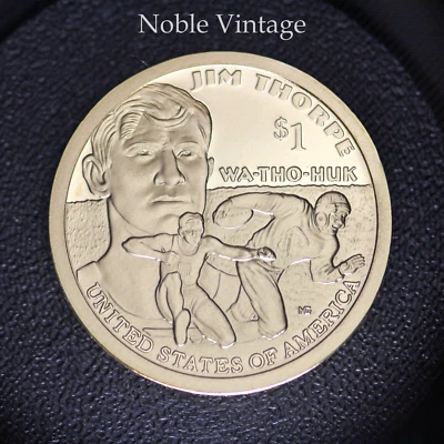 2018 S Proof Sacagawea Native American Dollar Coin- Jim Thorpe -From a Proof set - Image 1 of 2