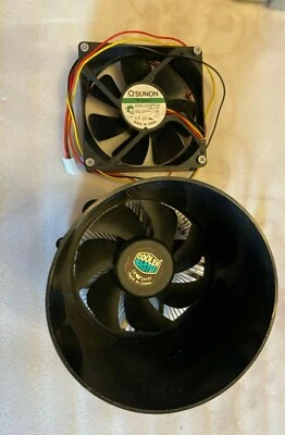 GATEWAY DX-4850-45U DESKTOP COMPUTER COOLING FAN KDE1209PTV3 DC 12V 2 FANS - Image 1 of 4