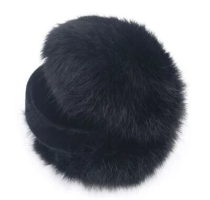 Surell Kids Genuine Rabbit Fur Girls Ear Muffs Children's Earmuffs - Picture 1 of 4